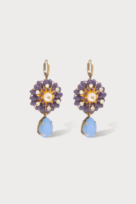 Boucles d'oreilles CAMÉLIA DORMEUSE hiver