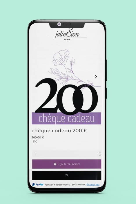 Chèque cadeau Digital 200 €